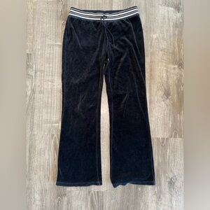 Juicy Couture Black Velour pants